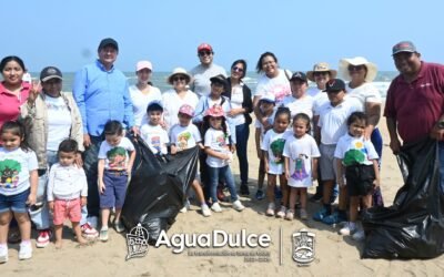 En el marco del Día Mundial del Agua, el Jardín de Niños Leopoldo Lugones contribuyó a la limpieza de las playas