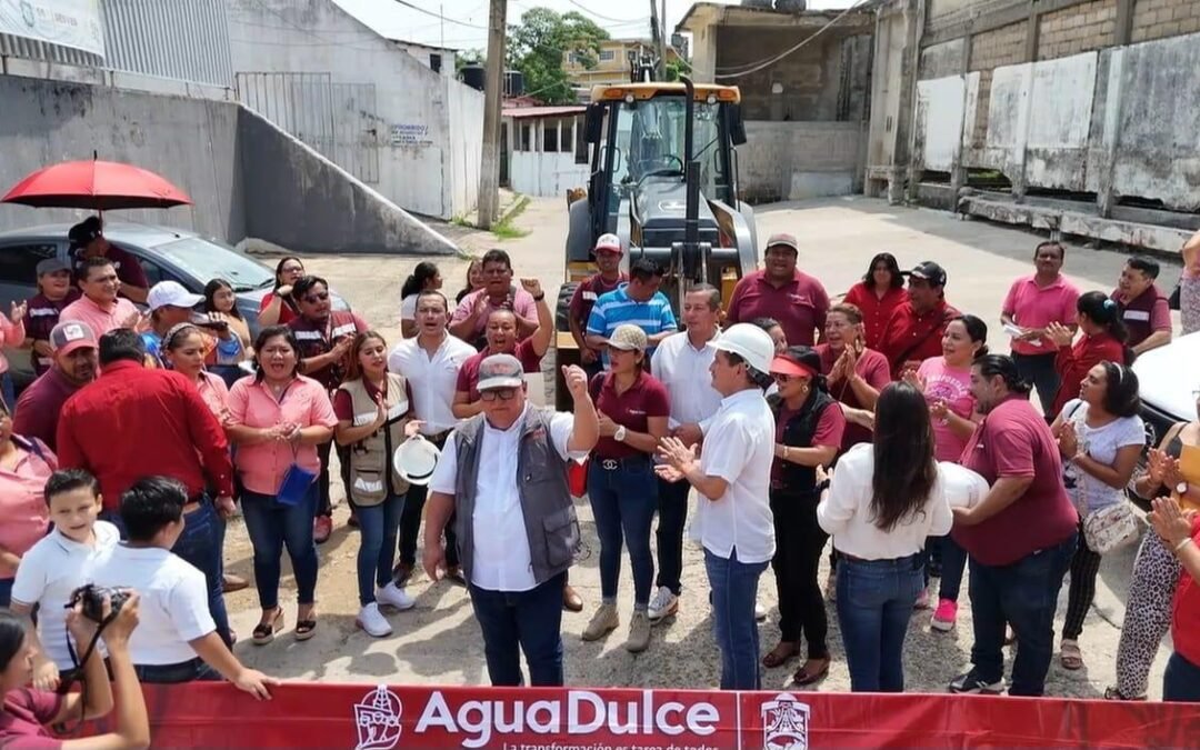 Noé Castillo dá inicio a las obras de mejora en las calles Buenavista y Jiménez de la colonia Obrera