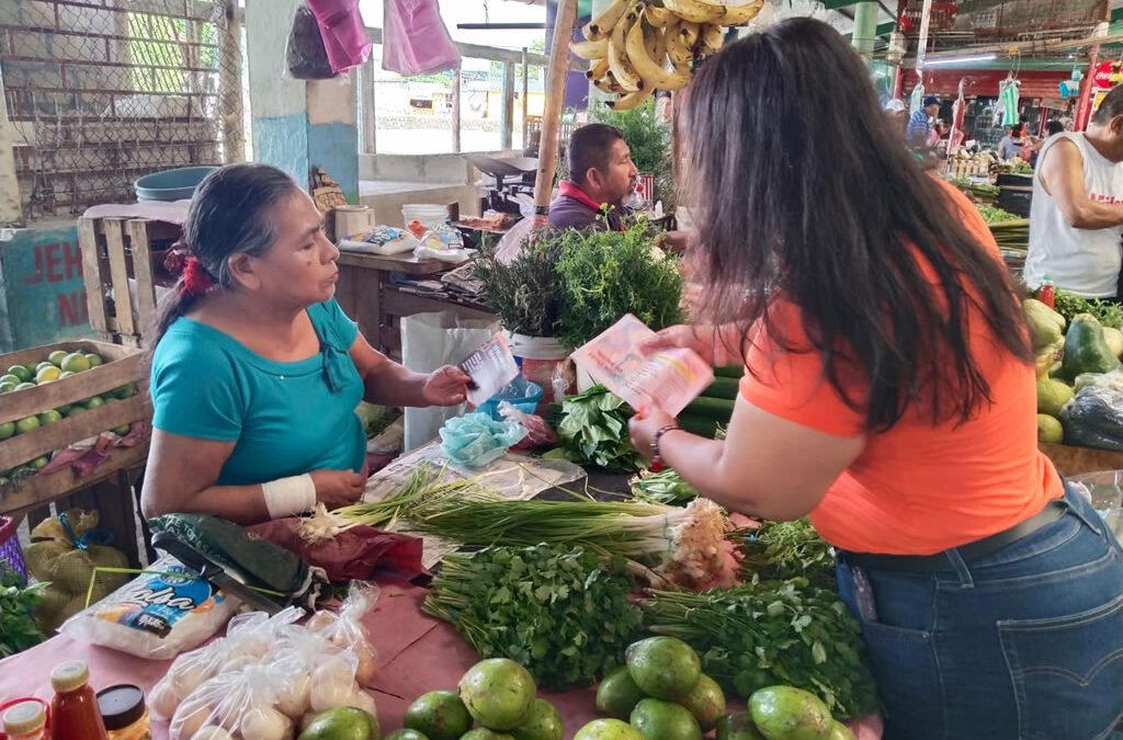 Día Naranja en el mercado Campesino y Benito Juaréz