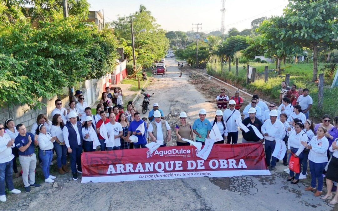 El Alcalde Noé Castillo inicia obra de pavimentación con concreto hidráulico en importante vialidad de la colonia Díaz Ordaz