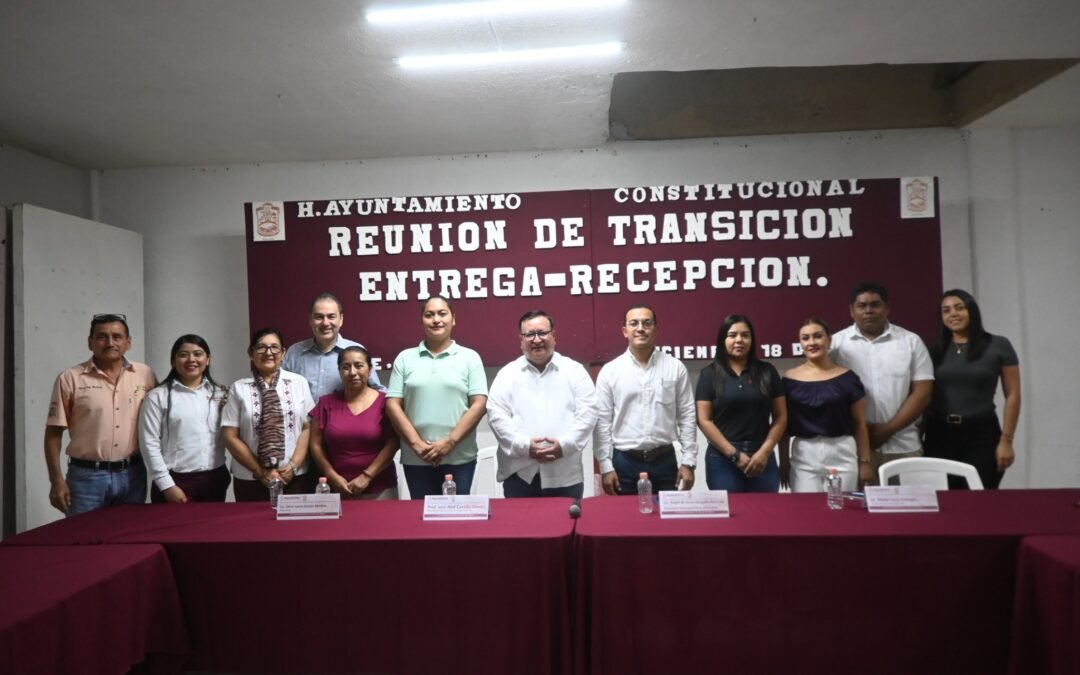 Encabeza Noé Castillo la reunión de Entrega–Recepción con el equipo del alcalde electo, Angel Delgado Ramírez
