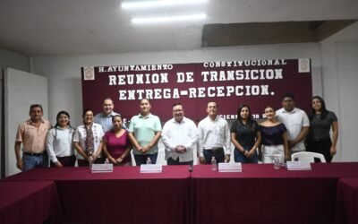Encabeza Noé Castillo la reunión de Entrega–Recepción con el equipo del alcalde electo, Angel Delgado Ramírez